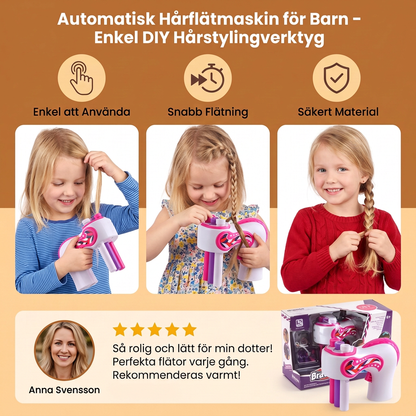 Automatisk Hårflätmaskin för Barn – Enkel DIY Hårstylingverktyg