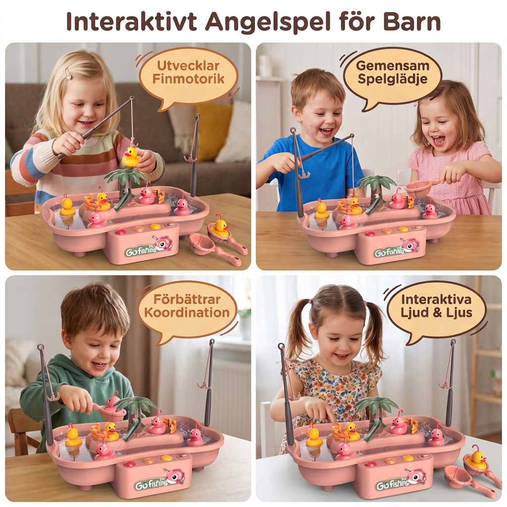 Interaktivt Angelspel för Barn – Vattenspelset för Gemensam Spelglädje