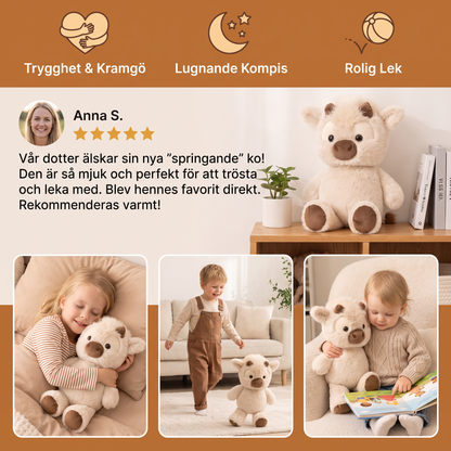 Running Calf Plush Toy – Mjuk Cartoon Fylld Djur och Lugnande Kompanjon för Barn