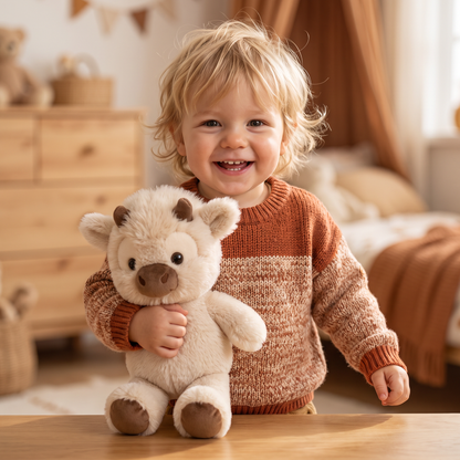 Running Calf Plush Toy – Mjuk Cartoon Fylld Djur och Lugnande Kompanjon för Barn