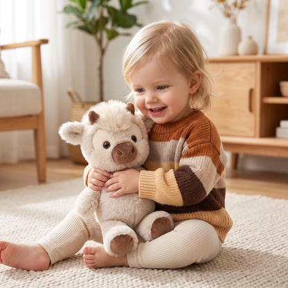 Running Calf Plush Toy – Mjuk Cartoon Fylld Djur och Lugnande Kompanjon för Barn