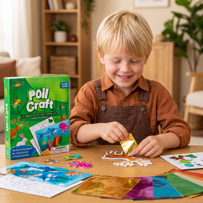 DIY-Foliepysselset – Rent Djurpyssel För Barn