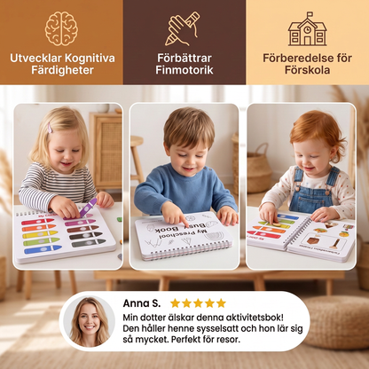 Montessori Busy Book – Återanvändbar Aktivitetsbok För Förskoleinlärning