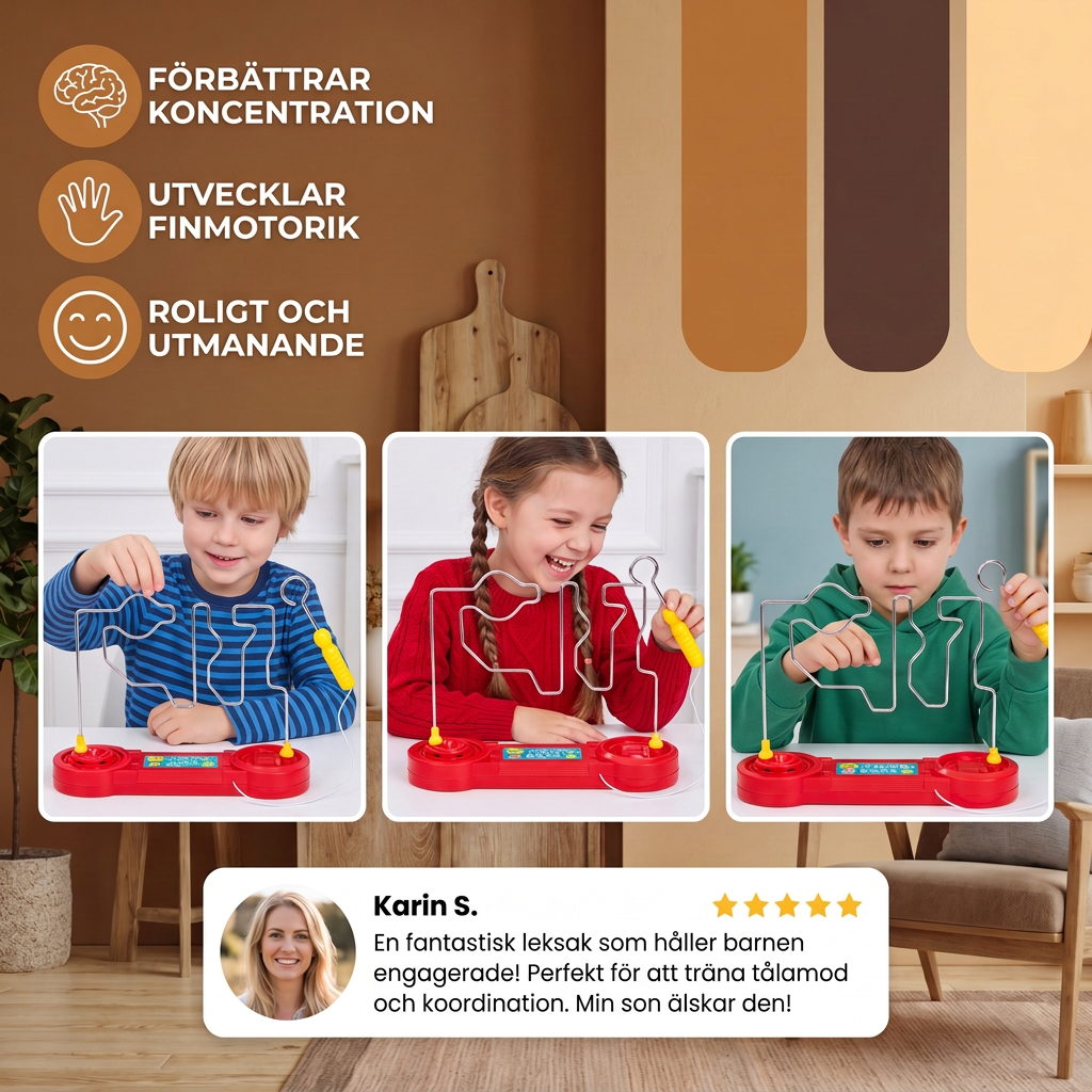 Buzz Wire Stadig Hand-spel