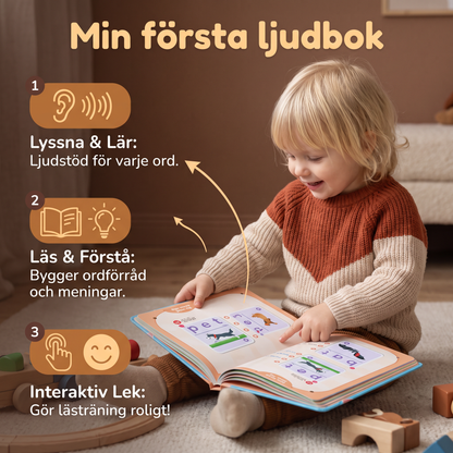Min första ljudbok för läsning – Interaktiv lästräning och lekfull läsutveckling