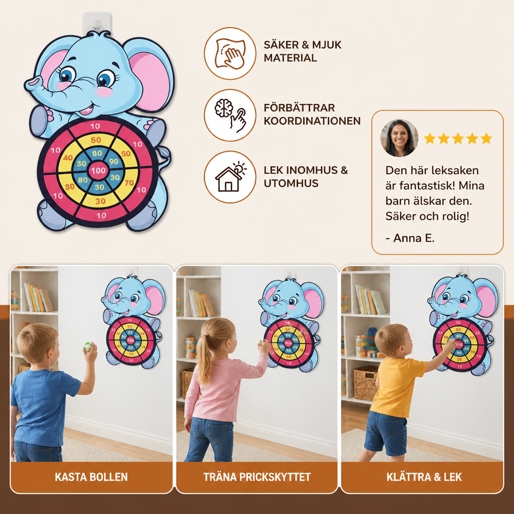Sött Pilkastningsspel för Barn