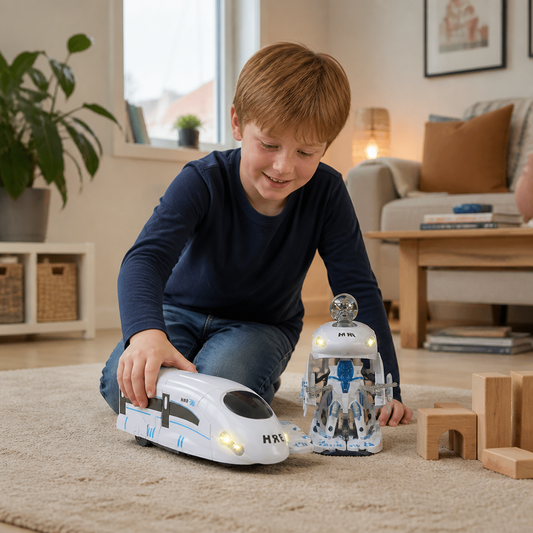 Förvandlande Robot Tåg Leksak