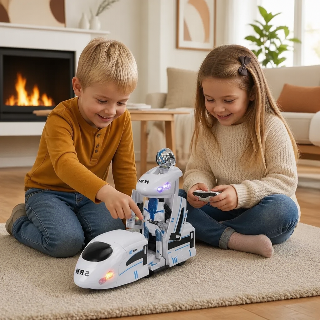 Förvandlande Robot Tåg Leksak