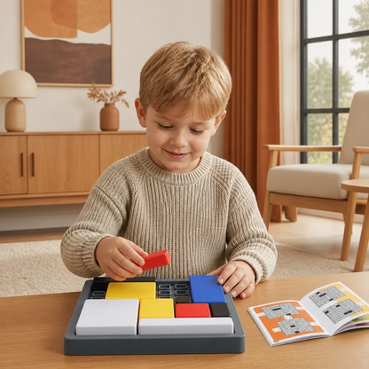 Kreativt Geometriskt Blockpusselspel