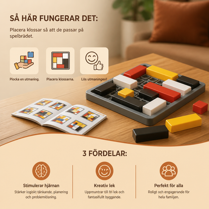 Kreativt Geometriskt Blockpusselspel