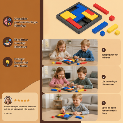 Kreativt Geometriskt Blockpusselspel