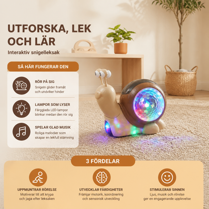 Glittrande och Musikspelande Snigelkrypleksak