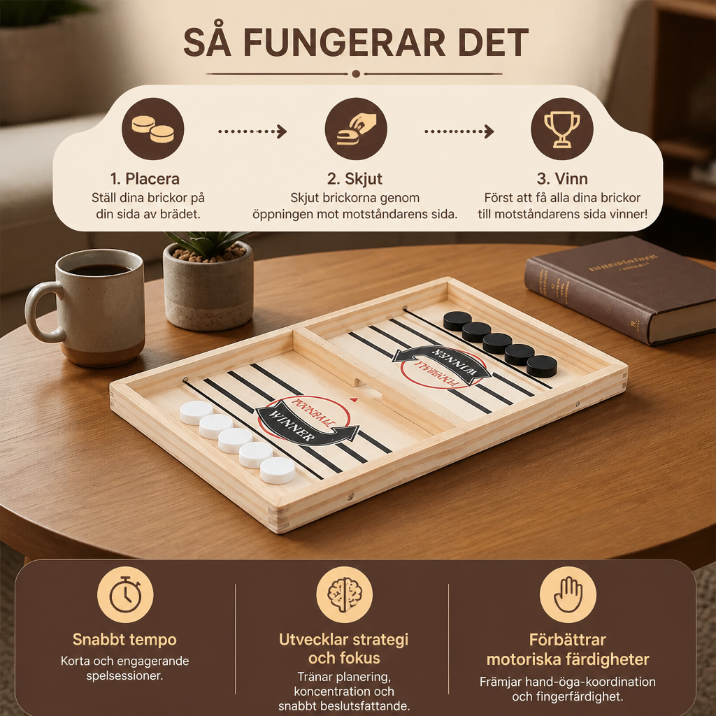 Slungschack i trä – Brädspel