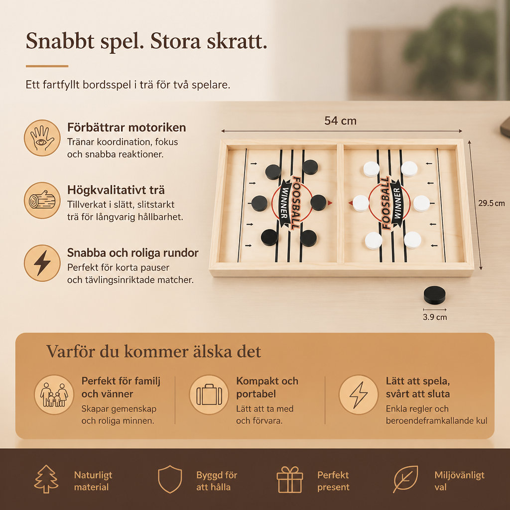 Slungschack i trä – Brädspel