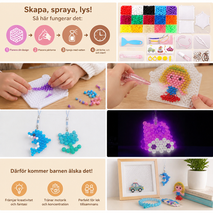 DIY-set med självlysande pärlor – Lyser i mörkret