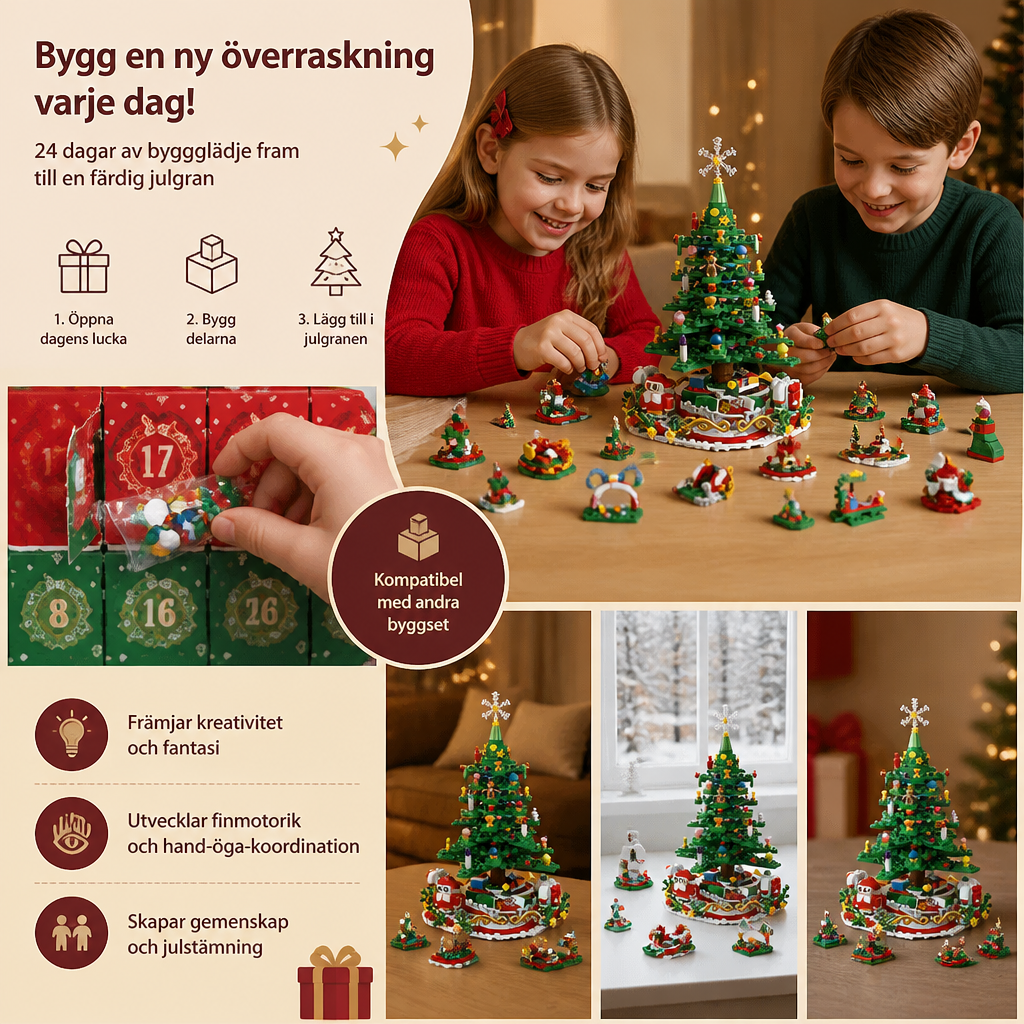 Julgransbyggsats – Adventskalender För Barn
