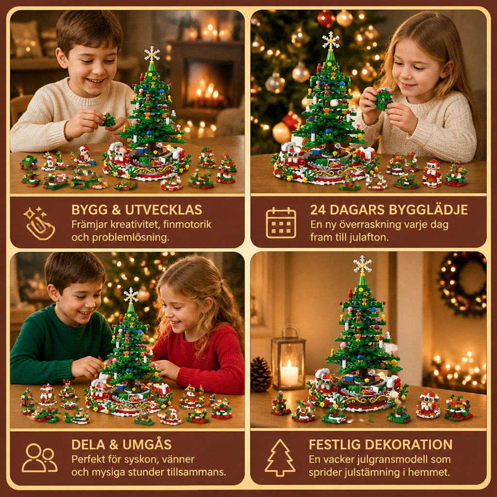 Julgransbyggsats – Adventskalender För Barn