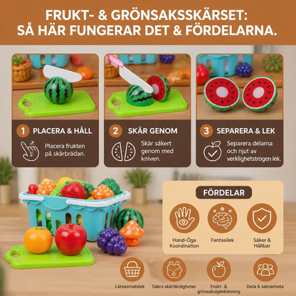 Frukt- och Grönsaksskärningsset Leksak