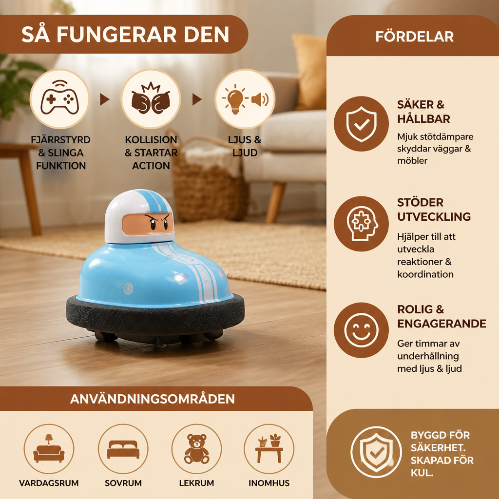 Stötfångarbilar med Katapultfunktion