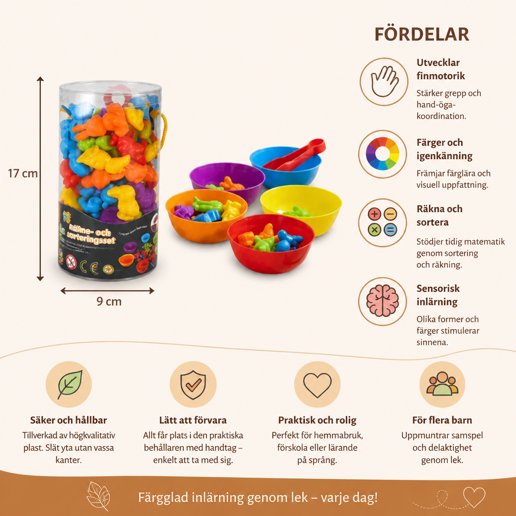Montessori Färgsorteringsspel