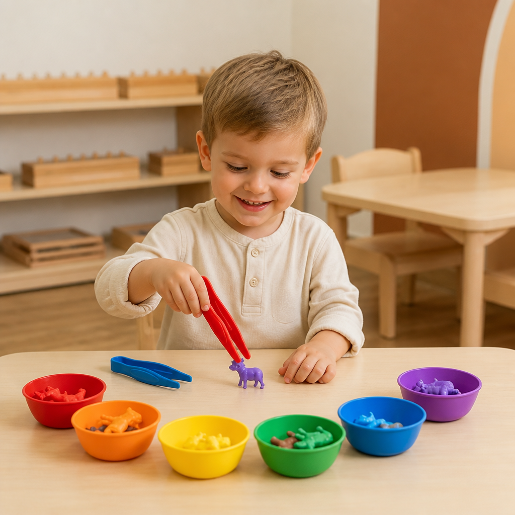 Montessori Färgsorteringsspel