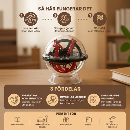 3D Labyrintpusselboll