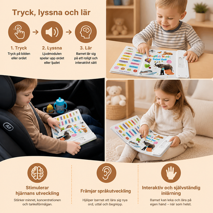 Interaktiv engelsk ljudbok för barn – Tryck, lyssna och lär dig genom lek