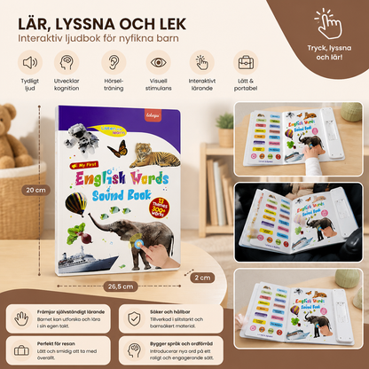 Interaktiv engelsk ljudbok för barn – Tryck, lyssna och lär dig genom lek