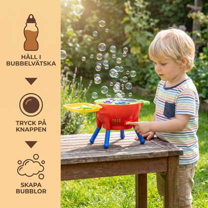 BBQ Seifenblasenmaskin Lektoy med Seifenlösning och Former