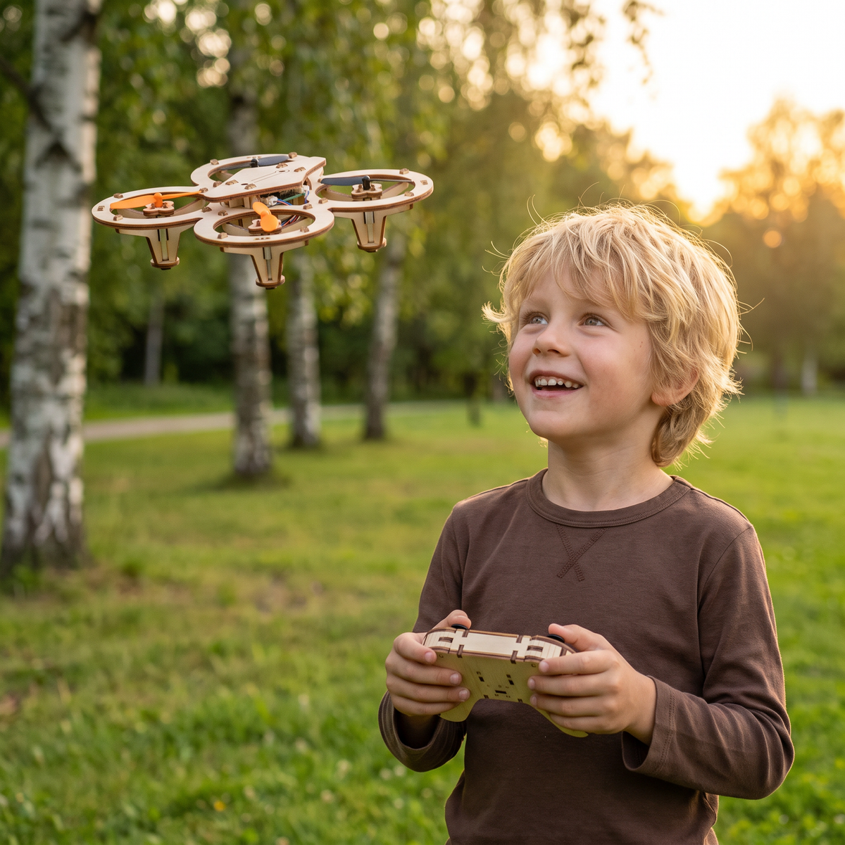 DIY Trä-RC-Quadcopter Kit – Bygg Ditt Eget Flygäventyr