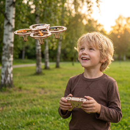 DIY Trä-RC-Quadcopter Kit – Bygg Ditt Eget Flygäventyr