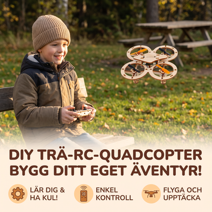 DIY Trä-RC-Quadcopter Kit – Bygg Ditt Eget Flygäventyr