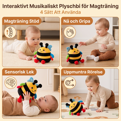 Interaktivt Musikaliskt Plyschbi för Magträning
