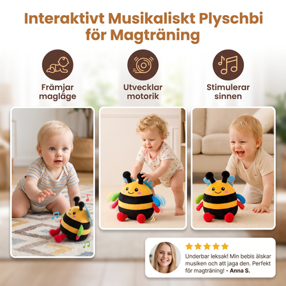 Interaktivt Musikaliskt Plyschbi för Magträning