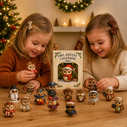 24-dagars adventskalender med ugglor