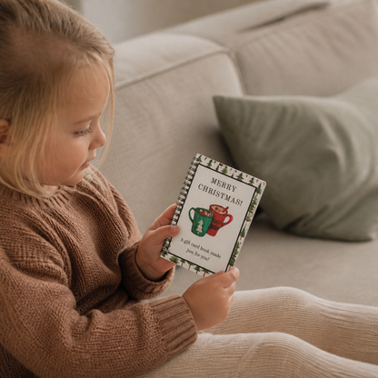 DIY-julkortsbok för presentkort – spiralbunden presentorganisatör för julen