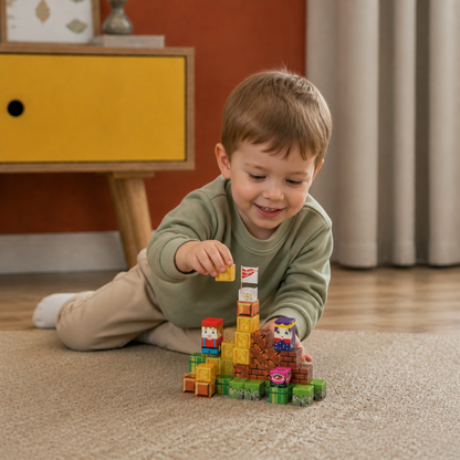 Magnetiska byggklossar för barn, 40 delar – Perfekta för roliga stunder på språng