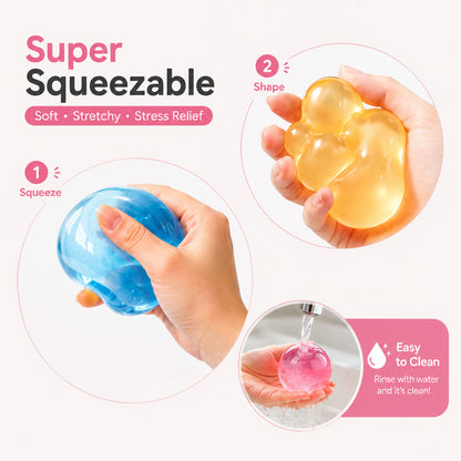 New cross-border 6cm coconut oil and petroleum jelly round stress ball for relieving stress.