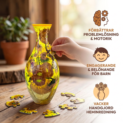 DIY 3D-pusselblomvas