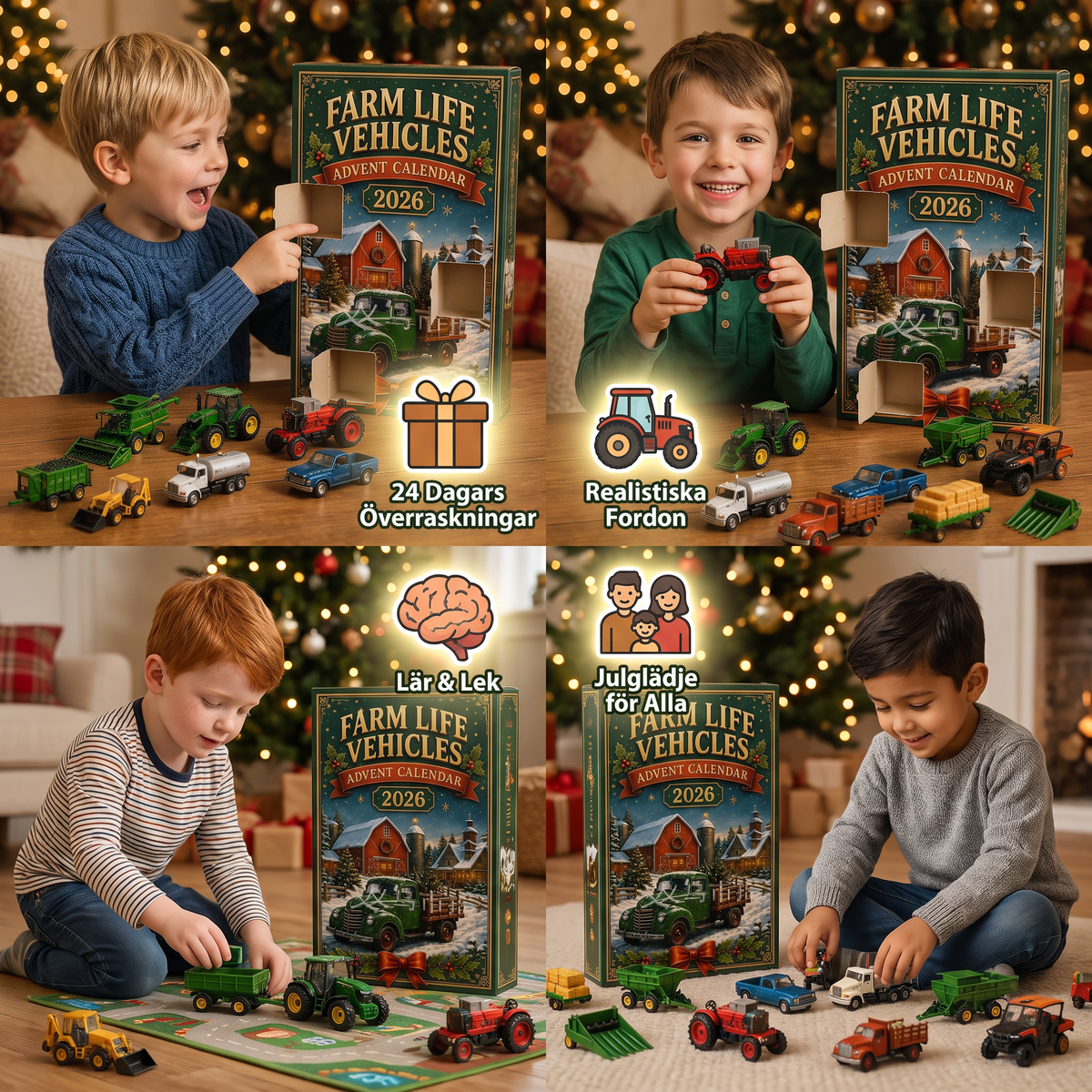 24-Dagars Julkalender med Bondgårdsfordon