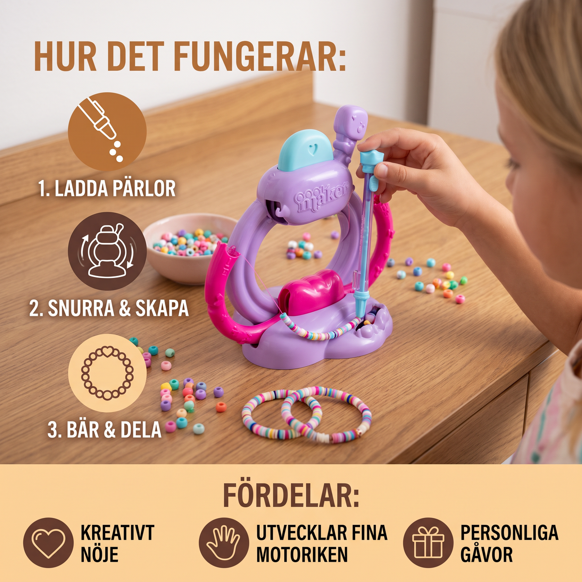 DIY-armbandstillverkningsset för flickor