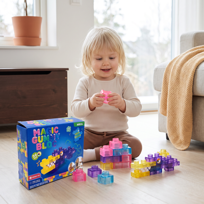 Säkra och Mjuka Squishy-Gelébyggklossar för Barn