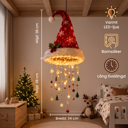 Julbelysning med Tomteluvor och LED-ljusslinga