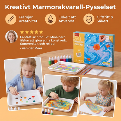 Kreativt Marmorakvarell-Pysselset