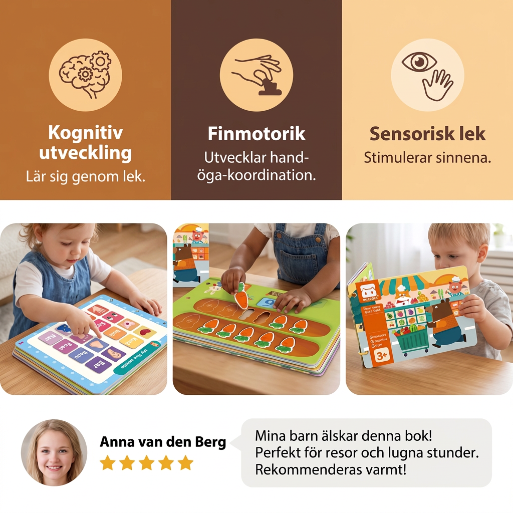 Sensorisk Montessori-Aktivitetsbok