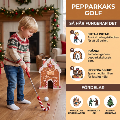 Pepparkaks-golf Julleksak