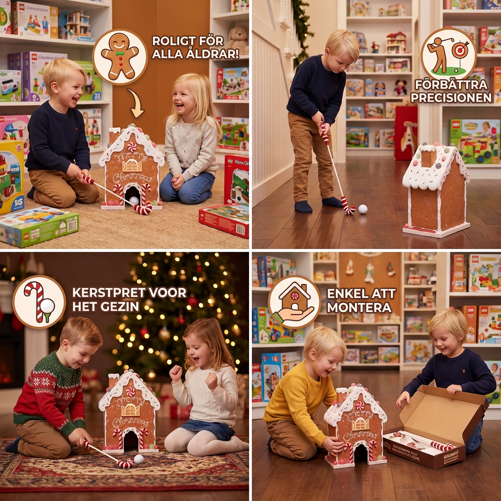 Pepparkaks-golf Julleksak