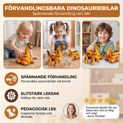Förvandlingsbara Dinosauriebilar