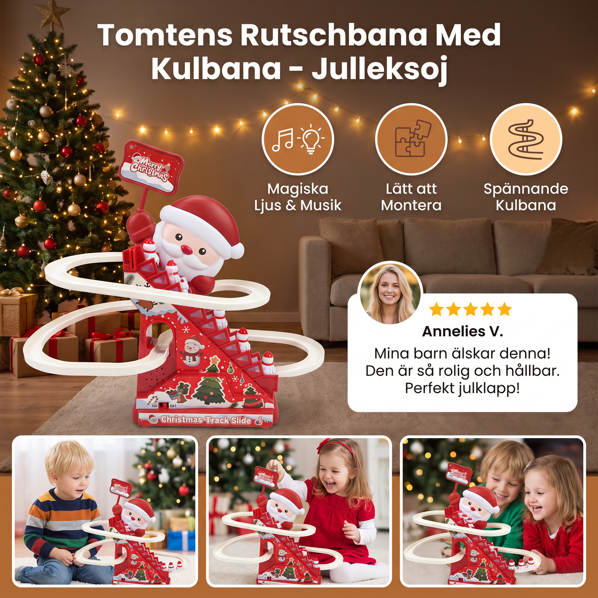 Tomtens Rutschbana Med Kulbana – Julleksoj