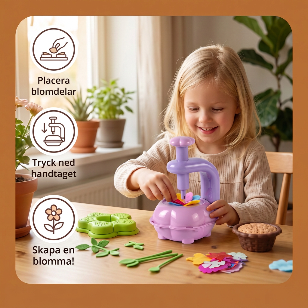 Kreativt Blomsterpysselset